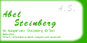 abel steinberg business card